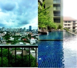 Noble Solo studio 38 sq.m. Fully furnished. Nice view of Thonglor.