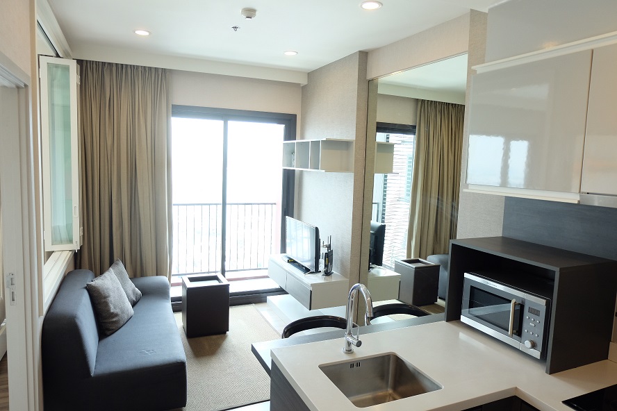 Condo for Rent!! Wyne Sukhumvit by Sansiri, 1 bedroom 30 Sq.m. High floor, City view, Phra Khanong BTS.