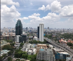 Noble Ploenchit condo for rent, 2 bed 85 sqm. City view, skywalk to Ploenchit BTS.