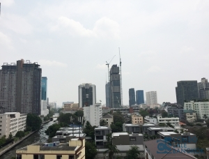 Condo for sale at Thonglor 25, Corner room with city view and canal. 2 Bedrooms 95 sq.m. Bare shell unit.