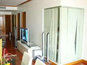 Condo for sale in Baan Chaopraya Riverside 96 sq.m. 2 bedrooms 2 bathrooms Partly furnished