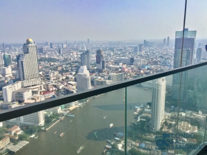 Down Payment!! The most luxurious condo on the Chao Phraya Riverside 180 degree view, 3 bedrooms, 61st floor, 144.72 sqm. Walk a few steps to The Gold line monorail.