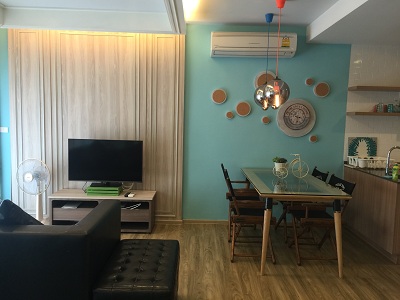 Beachfront Condo for Sale in Hua hin. Baan San Ngam for 46 sq.m. 1 bedrooms fully furnished. Nice Decoration