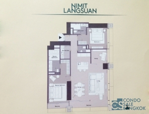 Down payment!! Nimit Langsuan in Bangkok, 2 Bedrooms 128 sq.m. Close to Ratchadamri BTS.
