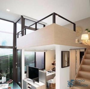 Down Payment Sale, Chewathai Residence at Asoke, 1 BR duplex 28 Sqm.  close to MRT Rama 9.