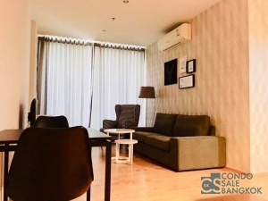 For rent at Rachatewi, 1 BR 58 sqm. Pool View, Corner room. Just 3 minutes walk to BTS Station and Airport Link.