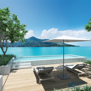 luxury residence beach-front condo for sale at an exclusive project on Kamala Beach in Phuket. One Bedroom 74 Sq.m. fully-furnished and located