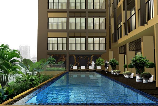 Brand New Condo down payment sale in Bangkok Sukhumvit 26 Size 50.86 sq.m. 1 bedroom. Unfurnished. 180 m. to Prompong BTS & Emporium
