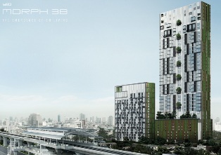 Brand New 1 bedroom size 34.35 sq.m., ceiling 4.8-meter at Morph 38 for sale.