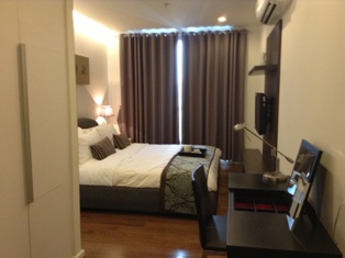 New condo for sale in 15 Sukhumvit Residences Bangkok. 80.3 sq.m. 2 bedrooms. Tastefully furnished. Easy access to BTS.