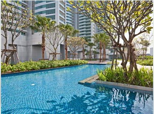 Brand new condo for sale in Bangkok Sukhumvit area at Millenium Residence. 2 bedrooms 88 sq.m. very high floor