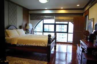 Expat moving, below 80,000 Baht/m, Exceptional value for this area, near Ploenchit BTS. Unique Duplex Penthouse, 3.5 BR, 336 sq.m, roof gdn. Best location in Bangkok