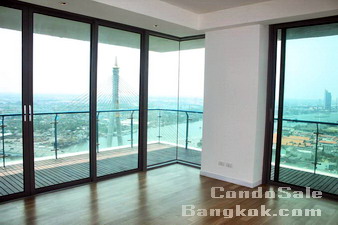 The Pano condo for sale Riverside in Bangkok Rama 3. Best layout, best unit, best price 133 sq.m. 2+1 bedrooms
