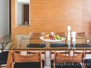 Condo for sale in Bangkok Thonglor area. Good residential zone. Convenient peaceful. 232 sq.m. 3 bedrooms 3 bathrooms with separated maid area. Tastefully furnished. Luxury building and private lift to your condo.
