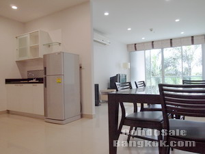 Condo for sale in Bangkok near Sathorn Road. Big one bedroom 74 sq.m. fully furnished