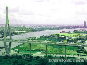 Condo for sale in Bangkok Rama 3 The Pano. Brandnew with view of Chaopraya river. 99 sq.m. 2 bedrooms