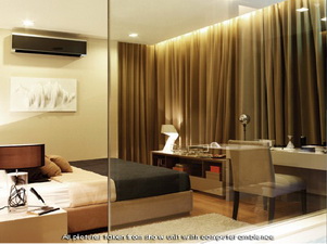 Brand New Condominium The Address Asoke 1 bedroom for sale in Bangkok near Pechaburi MRT. Fully furnished on very high floor.
