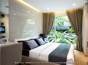 Down payment sale Brand New Condo 1 bedroom 35.9 sq.m.for sale on Asoke - Petchburi area. Easy access to MRT and Sukhumvit