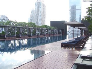 Luxury condo for sale for sale in Sathorn area. Super high floor. Tastefully furnished 3 bedrooms 197.76 sq.m. at 